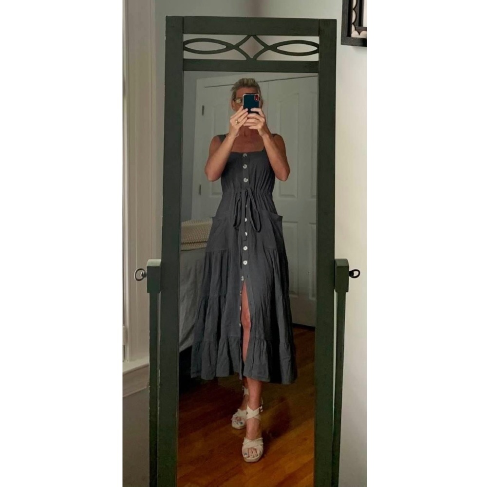 Button Midi Dress - Picture 6 of 7